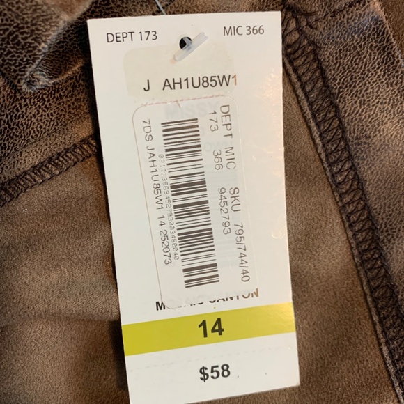 Allison Daley Brown Mosaic Canyon Open Front Cardigan Jacket Women's Siz… - Picture 10 of 10